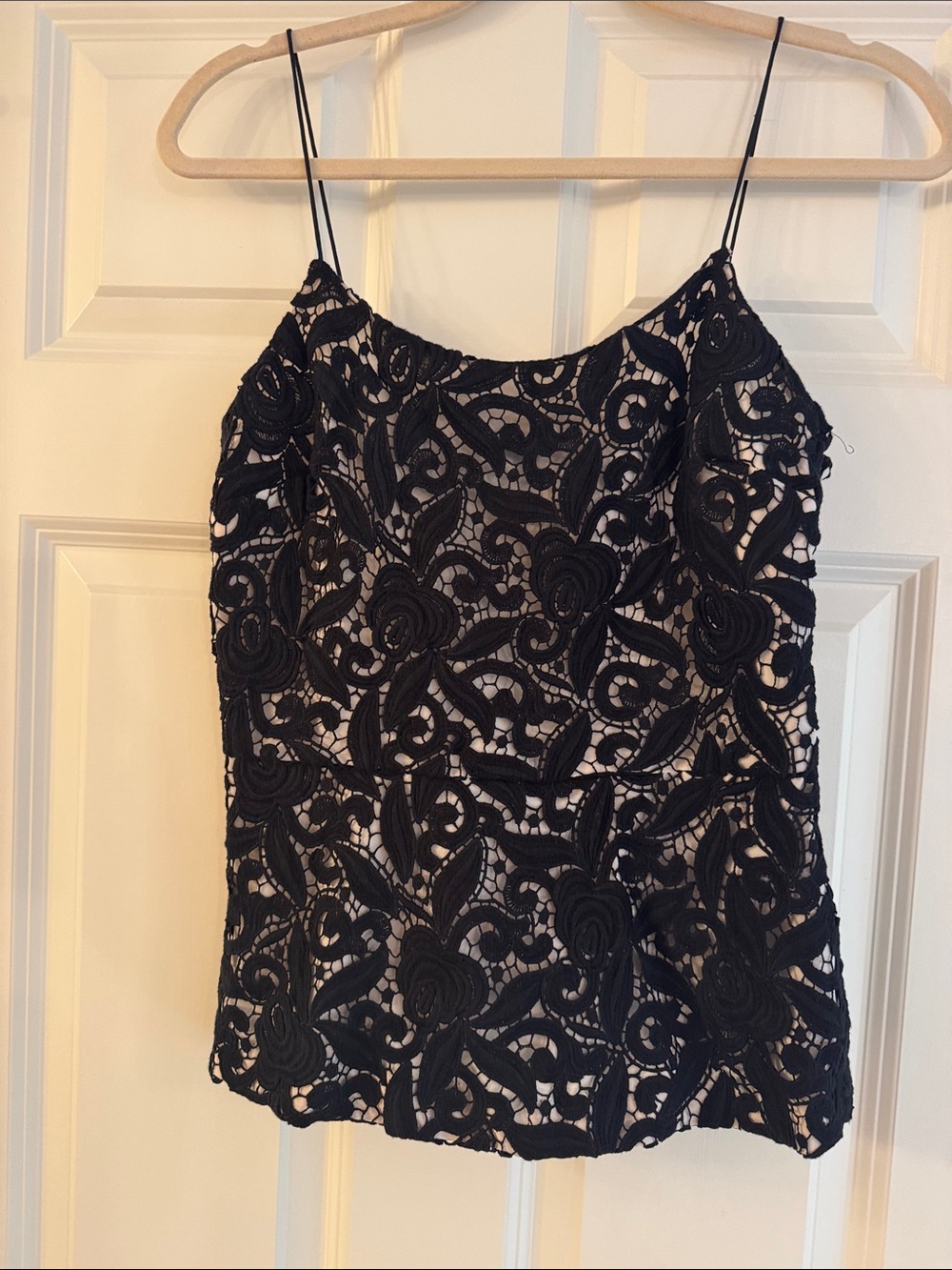 Banana Republic Black Lace Overlay Camisole
